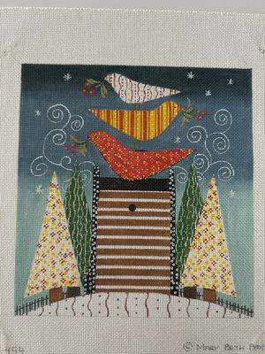 Calico Stacked Birds