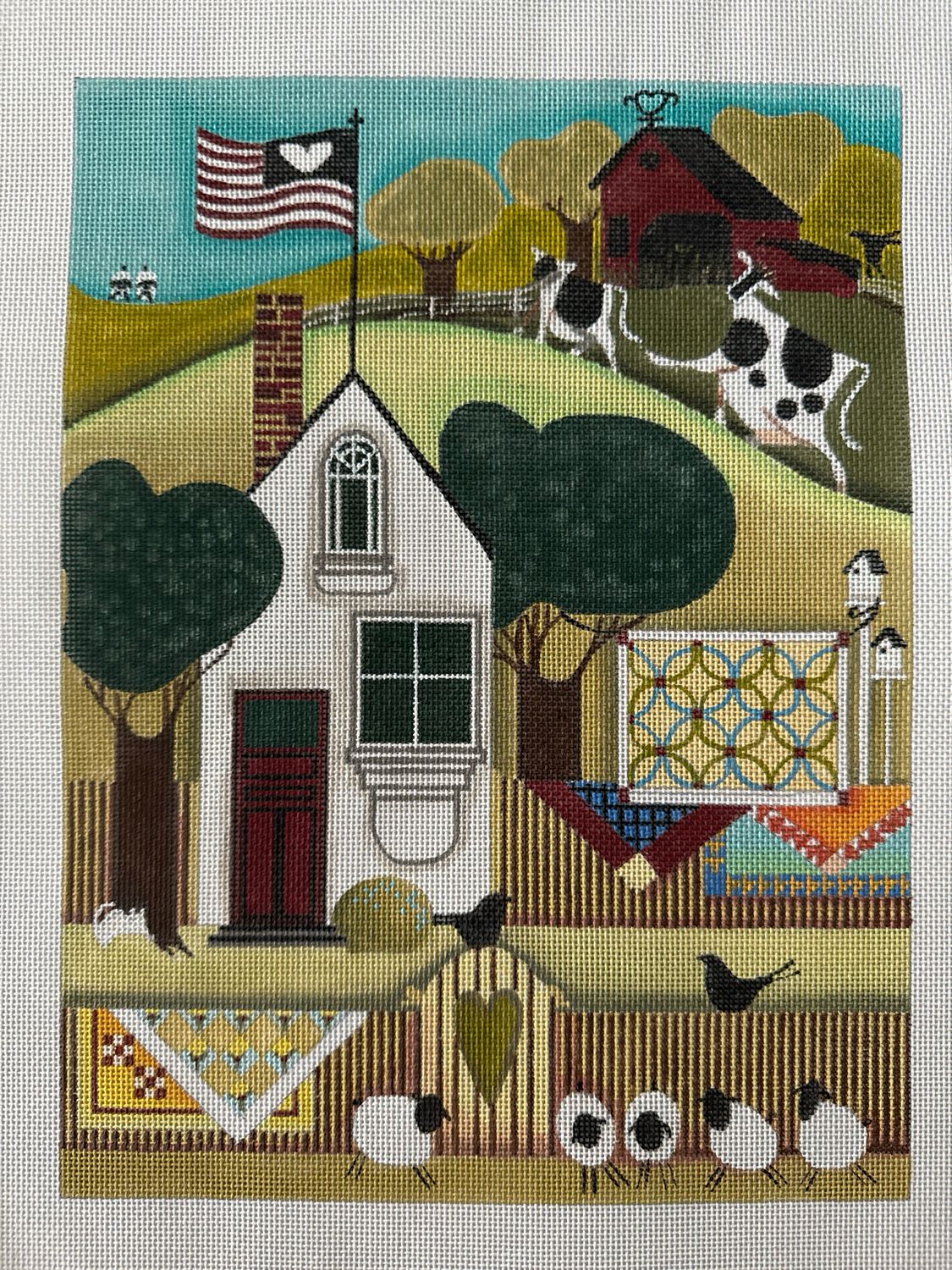 Quilt on Fence