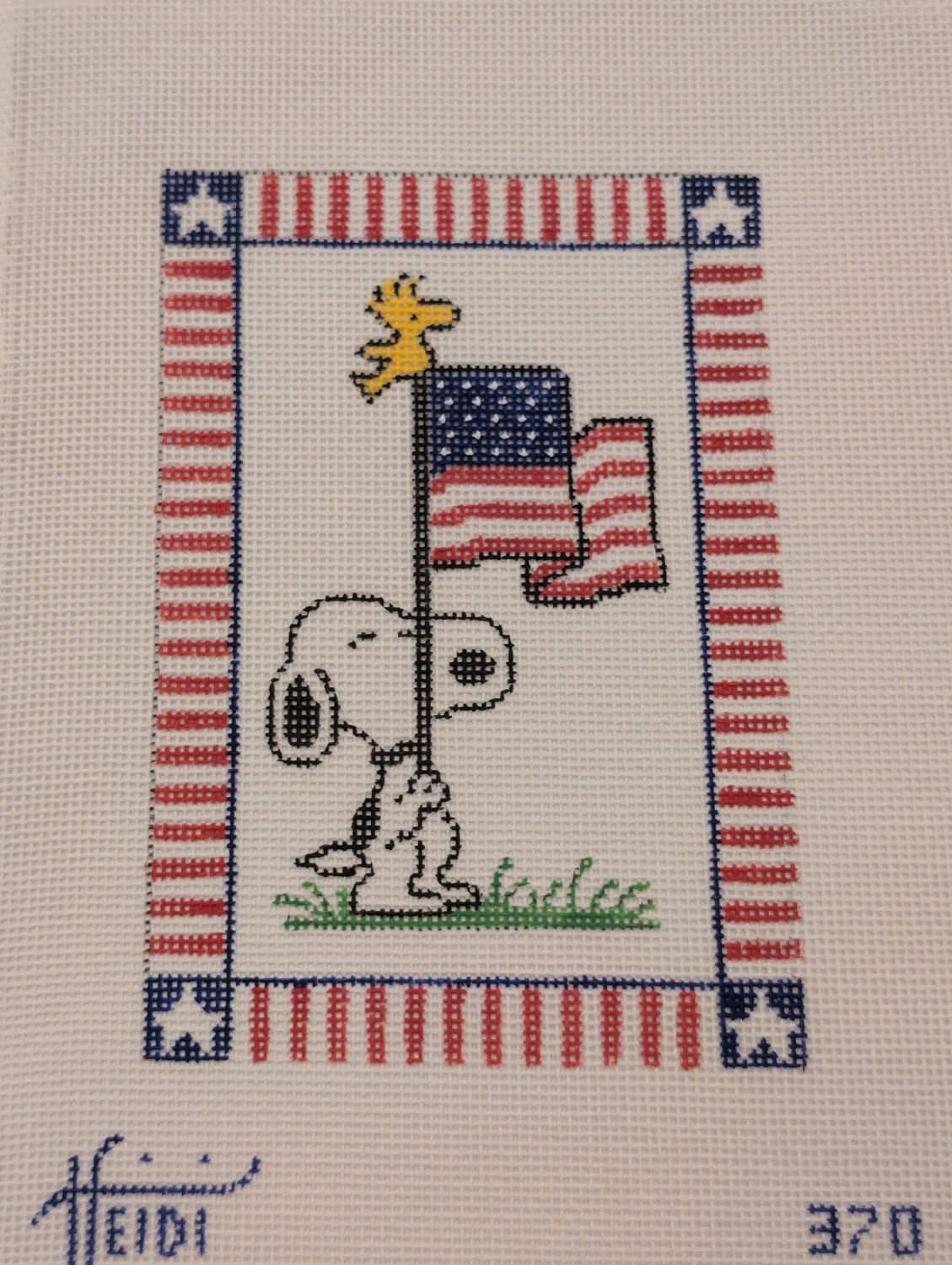 Patriotic Snoopy and Woodstock