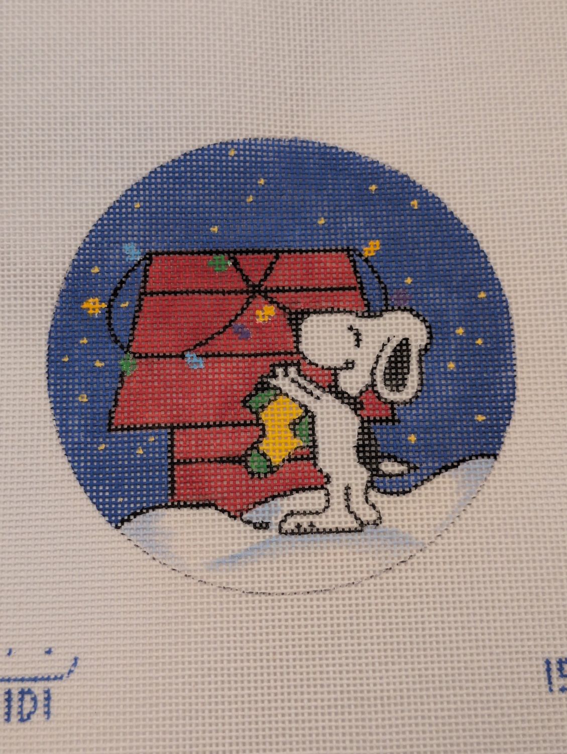 Snoopy Decorating His Doghouse