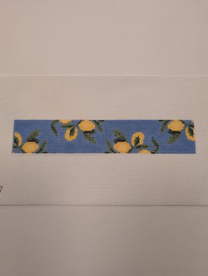 Lemons on Solid Blue Key Fob