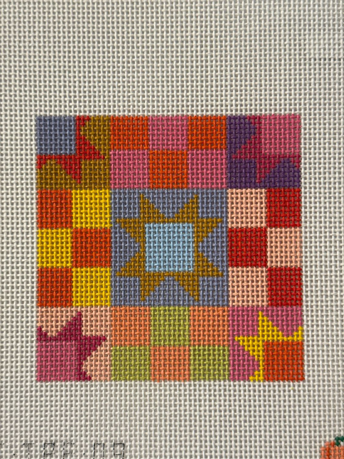 Patchwork Quilt (Blue/Purple Center)