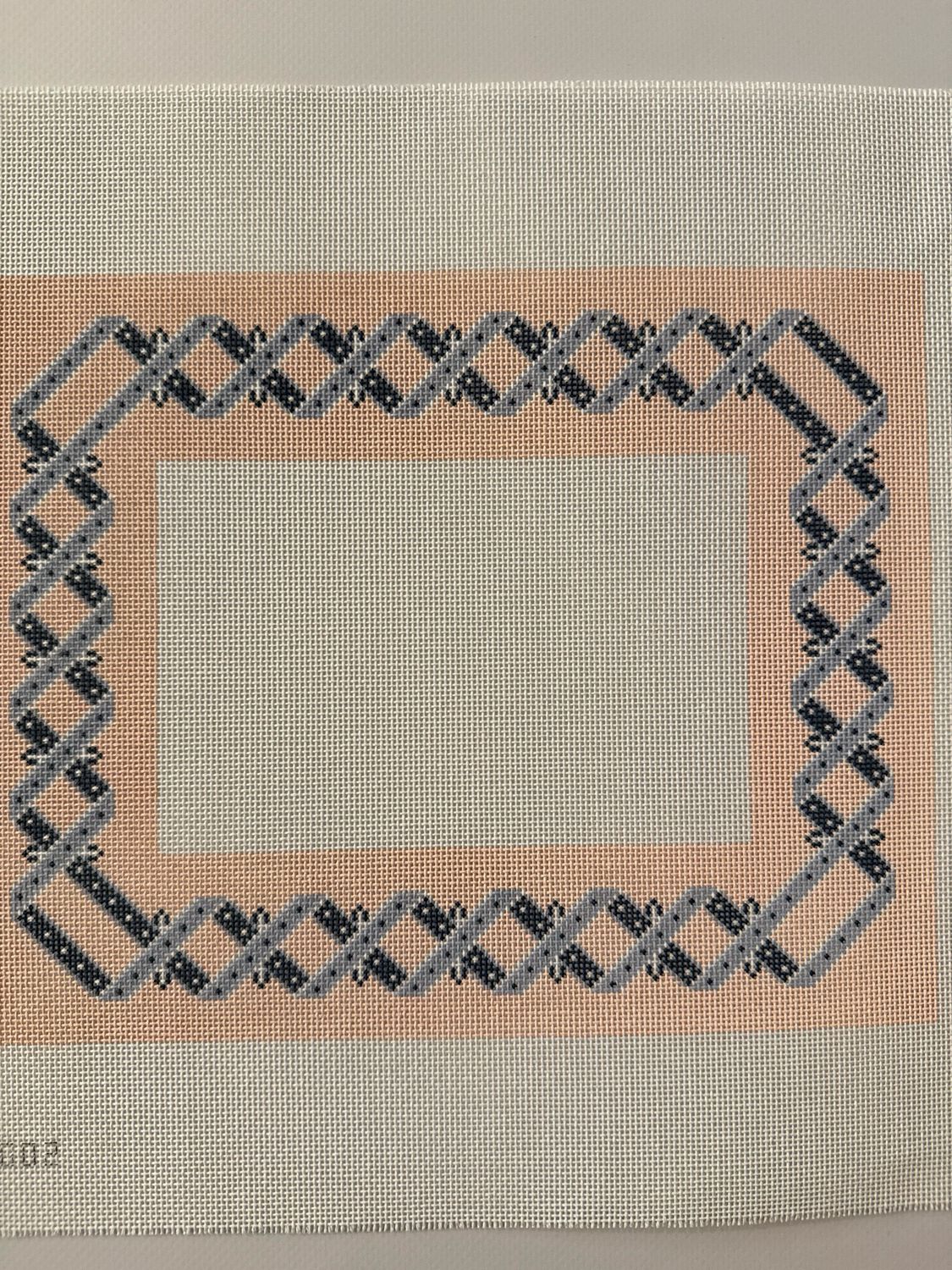 Woven Ribbon Frame (Blue Pink White)