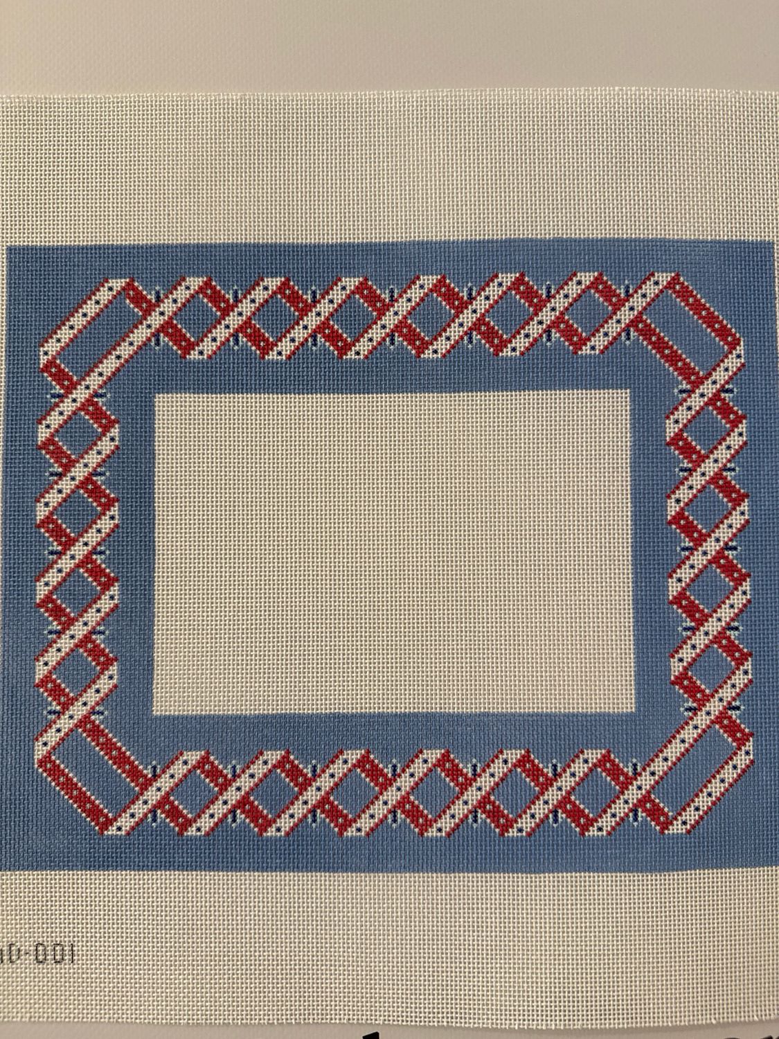 Woven Ribbon Frame (Red White Blue)