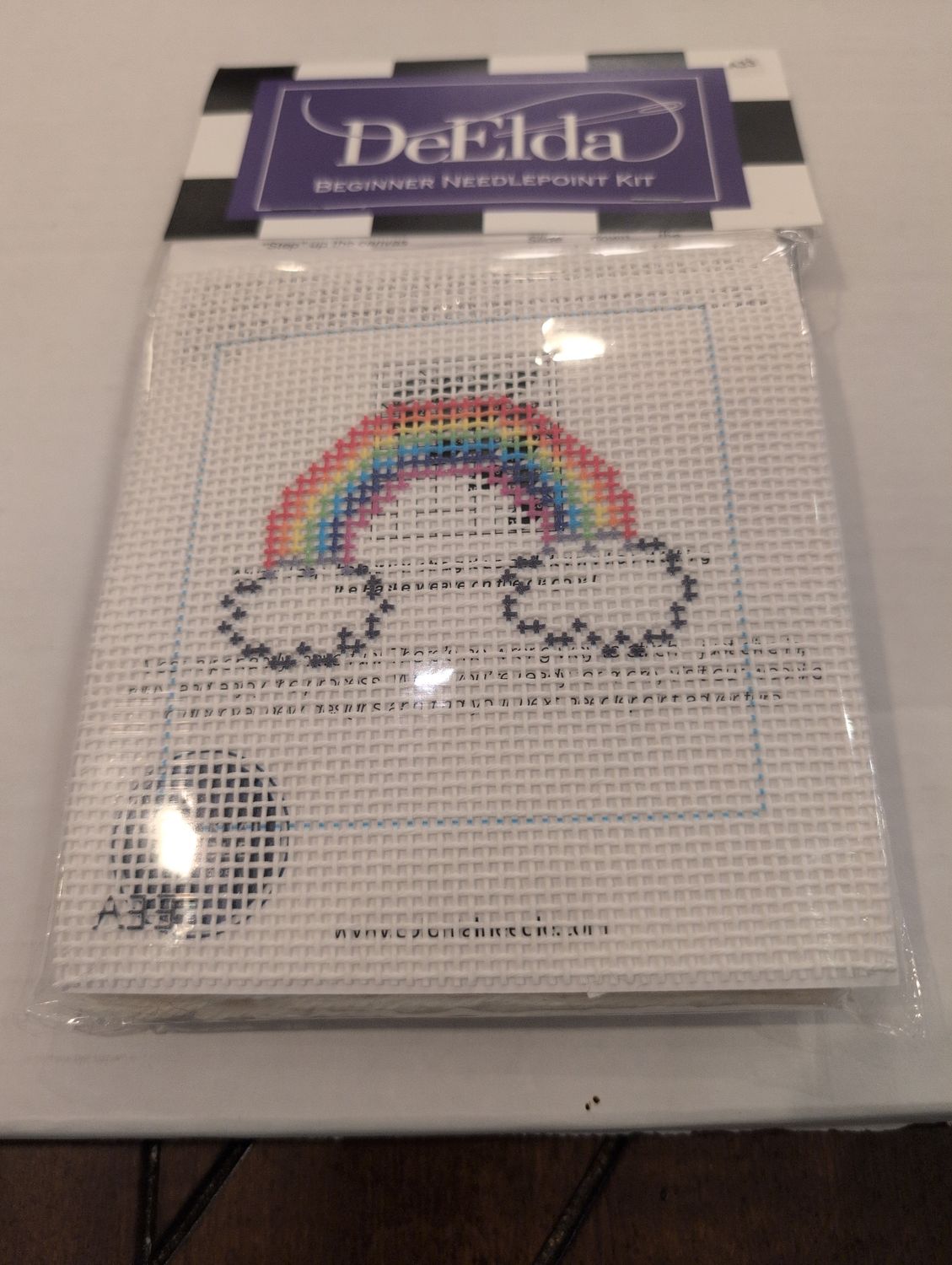 DeElda Rainbow Beginner Needlepoint Kit