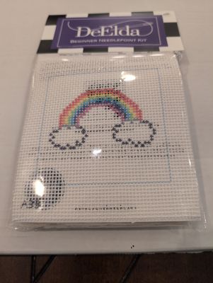DeElda Rainbow Beginner Needlepoint Kit