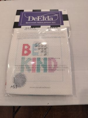 DeElda Be Kind Beginner Needlepoint Kit