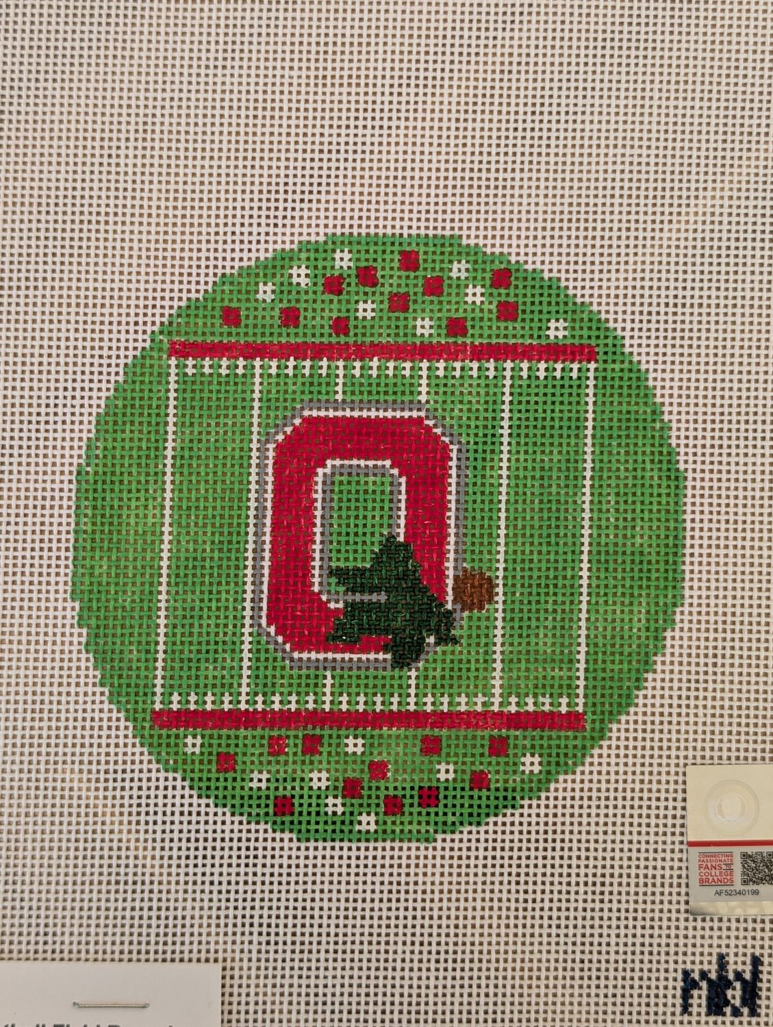 Ohio State Football Field Round