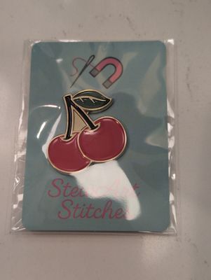 Cherry Needleminder from StewArt Stitches