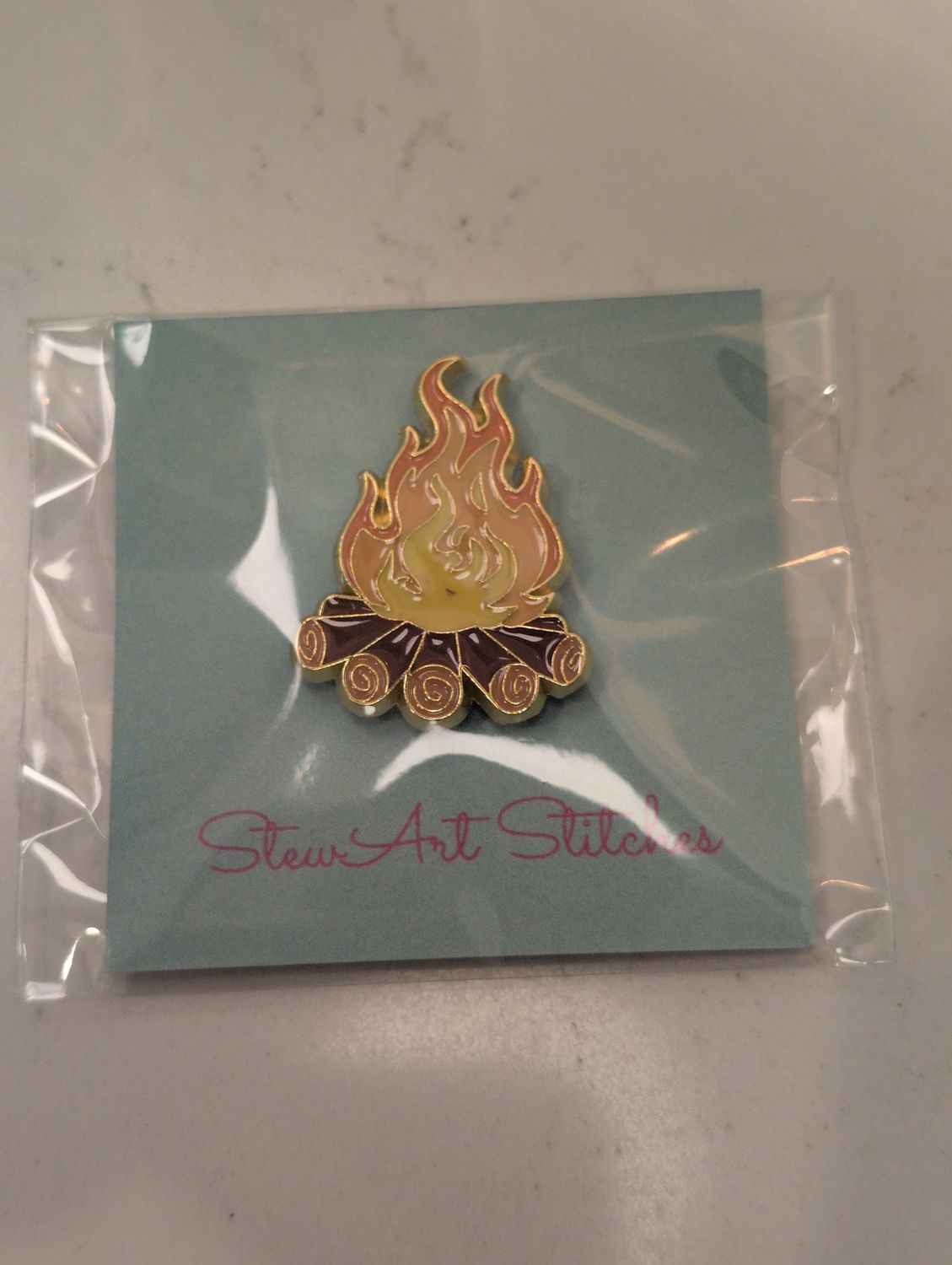 Bonfire Needleminder from StewArt Stitches