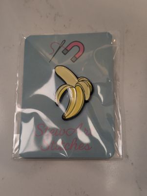 Banana Needleminder from StewArt Stitches