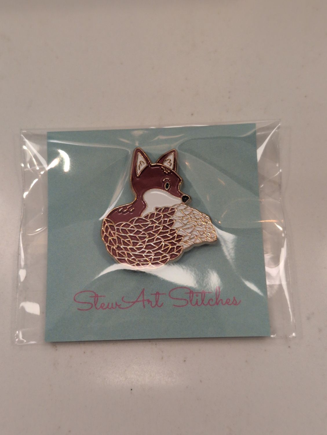 Fox Needleminder from StewArt Stitches