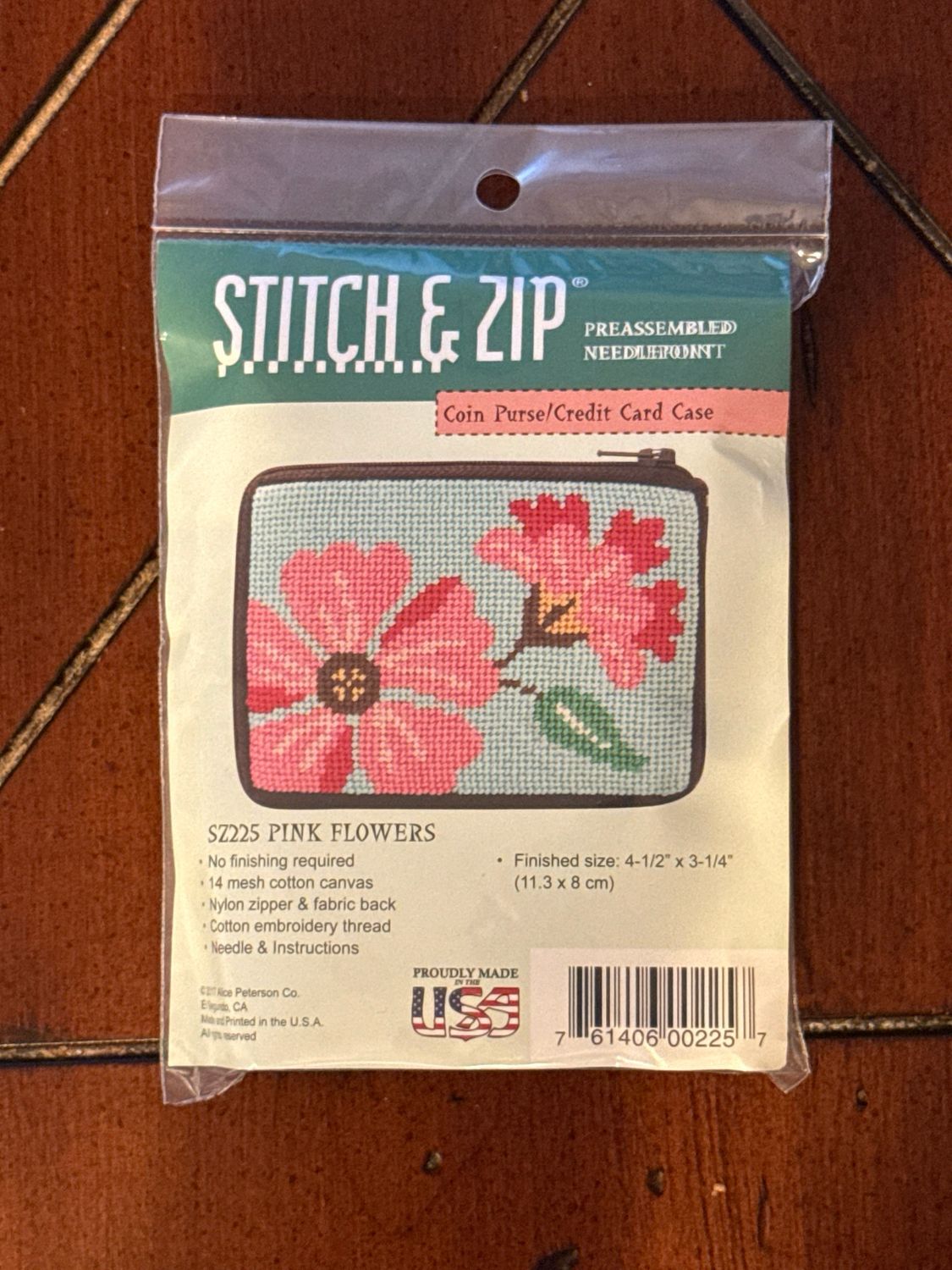 Pink Flowers Coin Purse
