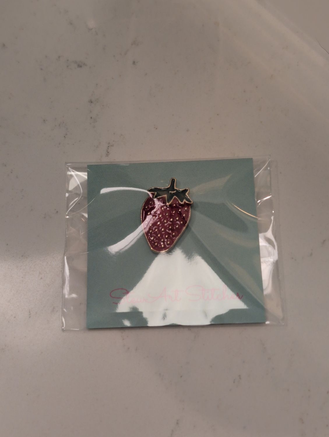 Strawberry Needleminder from StewArt Stitches