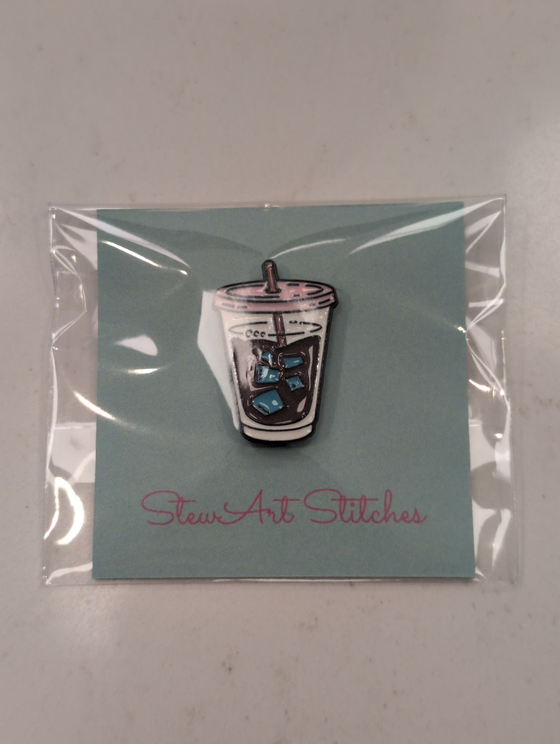 Iced Coffee Needleminder from StewArt Stitches
