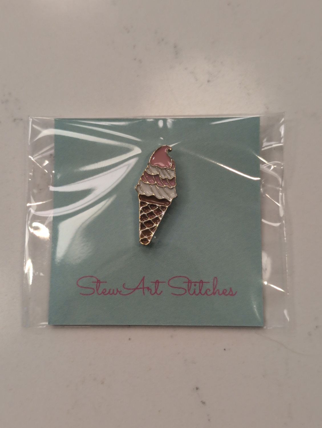 Ice Cream Cone Needleminder from StewArt Stitches