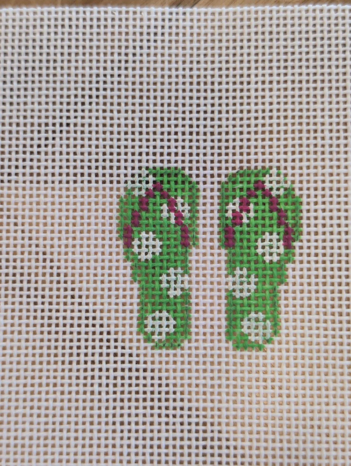 Mini Green Flip Flops