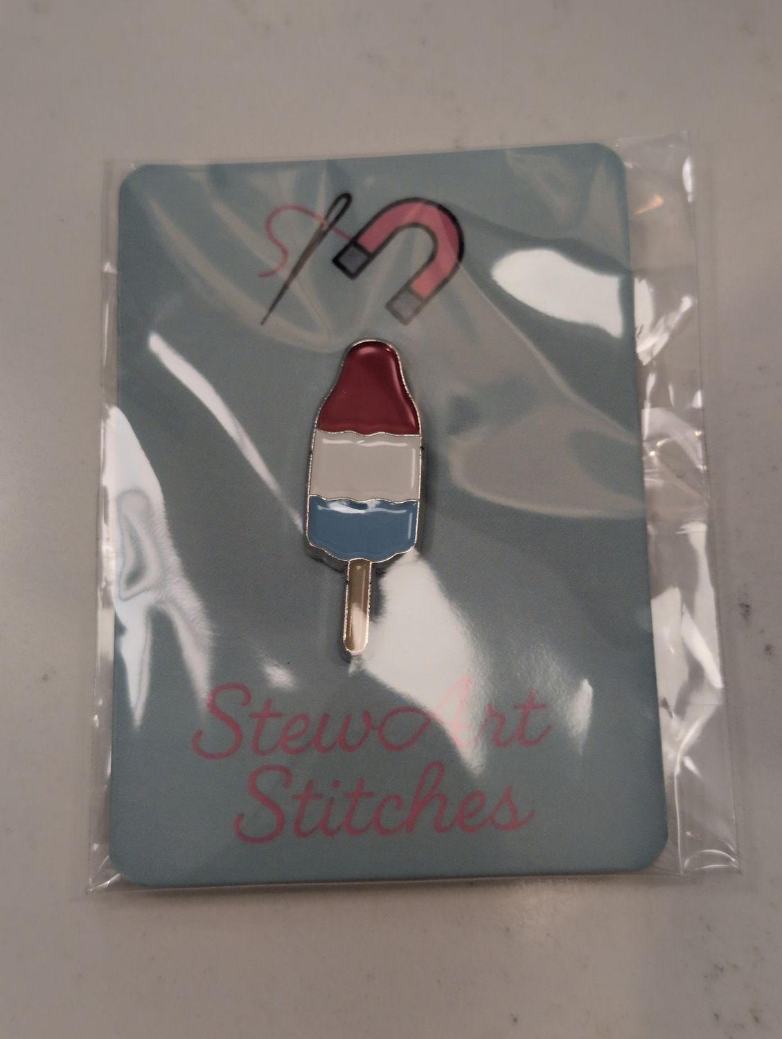 Popsicle Needleminder from StewArt Stitches