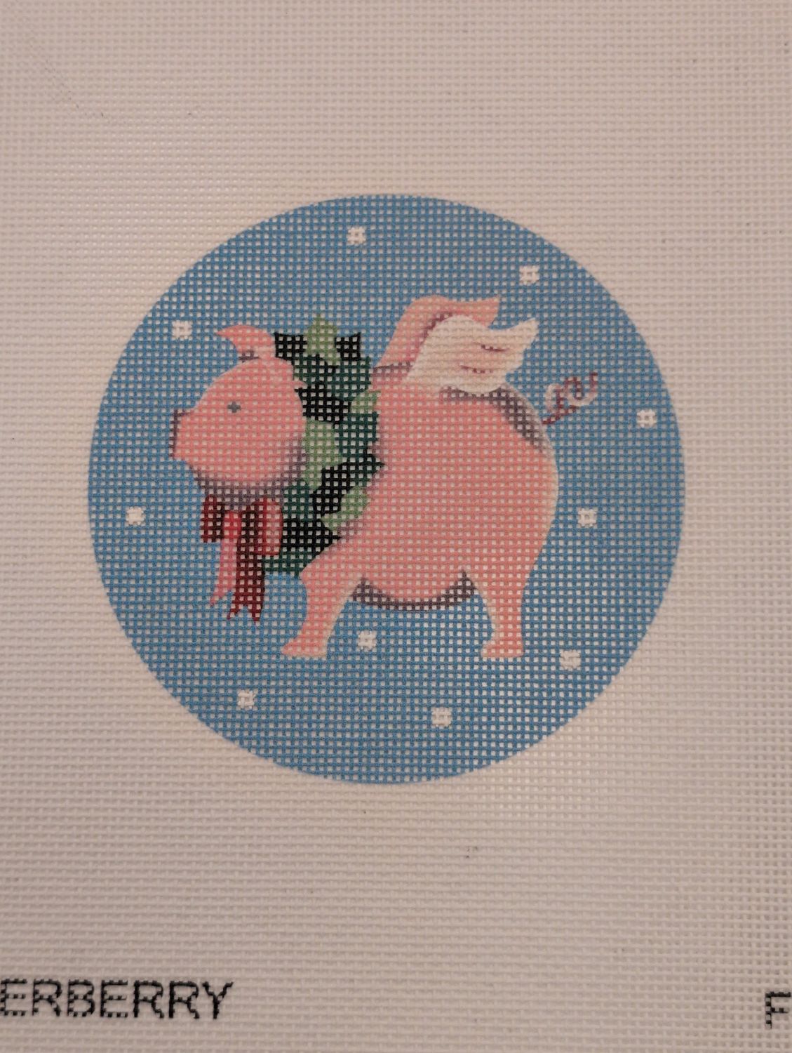 Flying Pig With Wreath