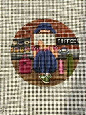 Coffee Stitching Girl