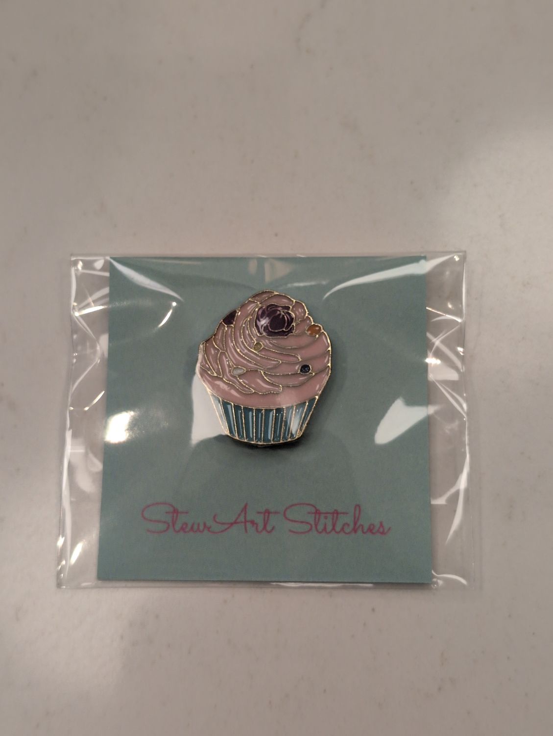 Cupcake Needleminder from StewArt Stitches