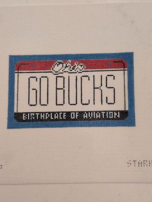 Go Bucks Ohio Mini License Plate