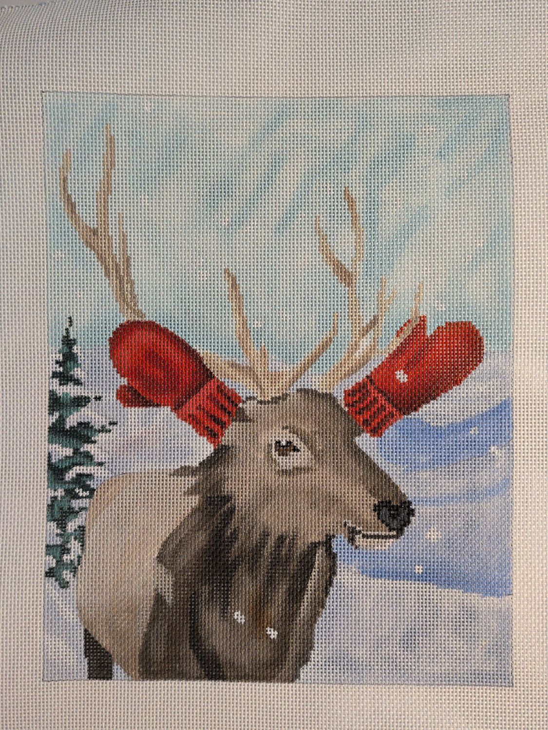 Elk w/ Red Mittens