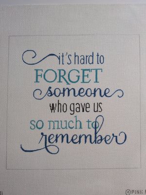 It’s hard to forget someone who gave us so much to…