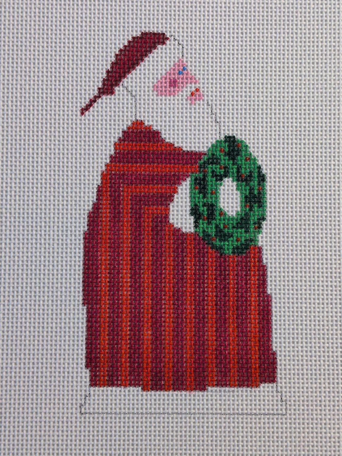 Santa with Wreath