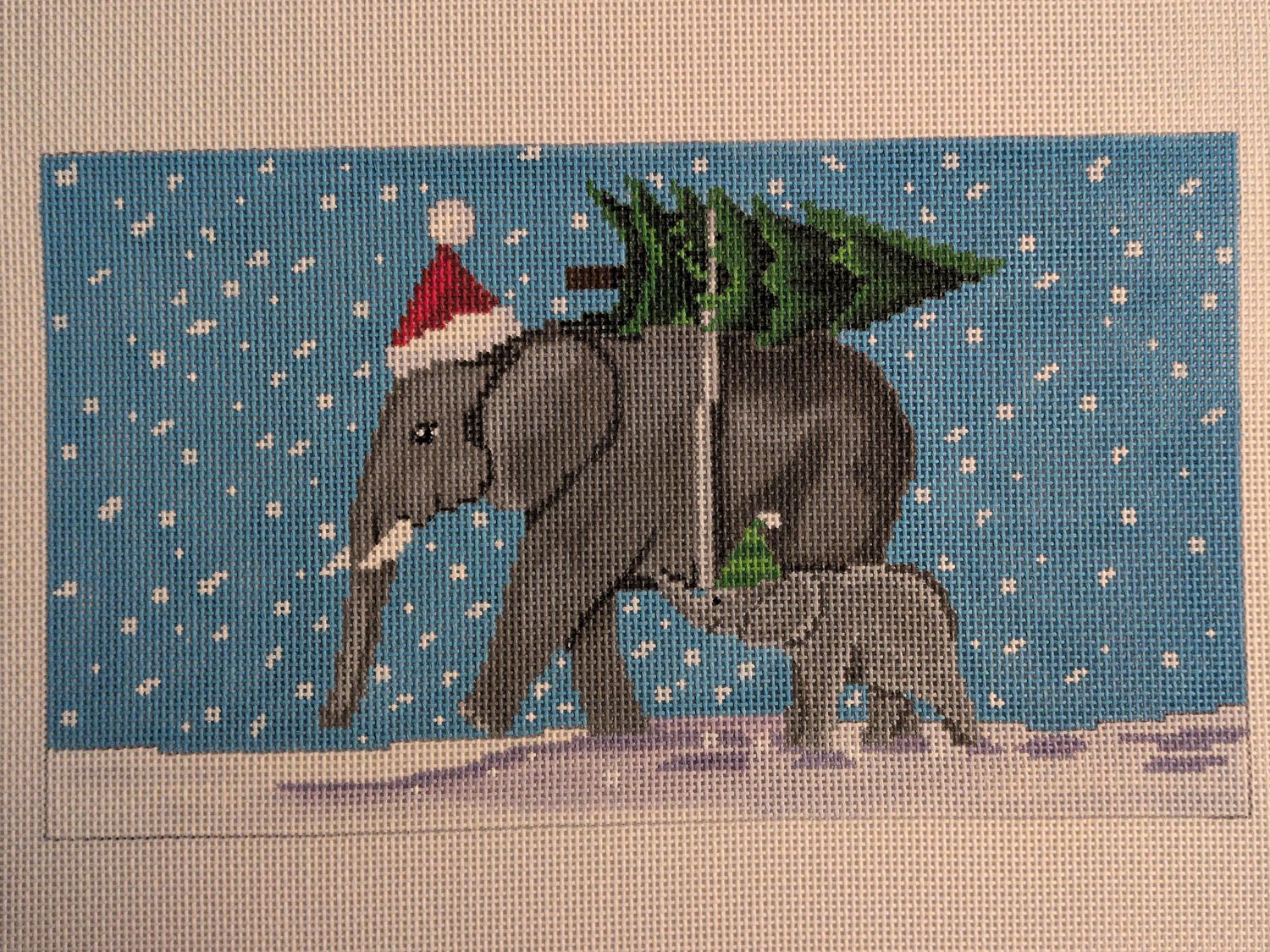 Elephants with Tree