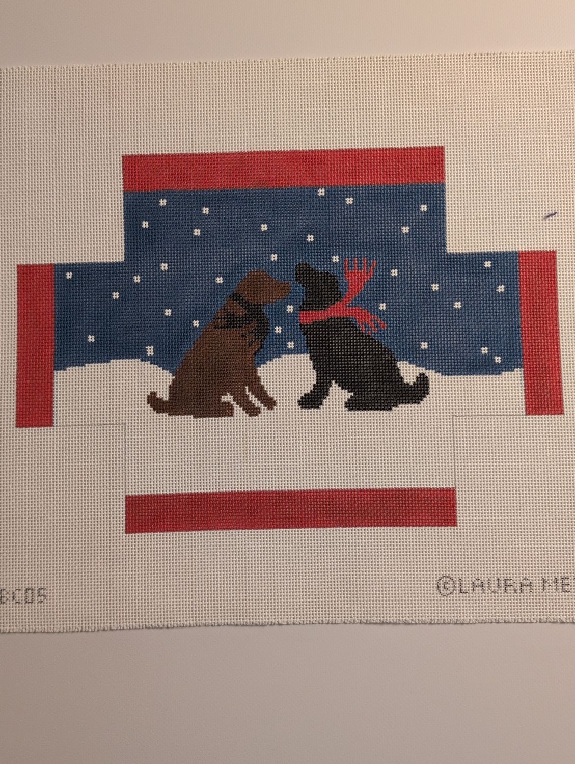 Evening Snow Dog