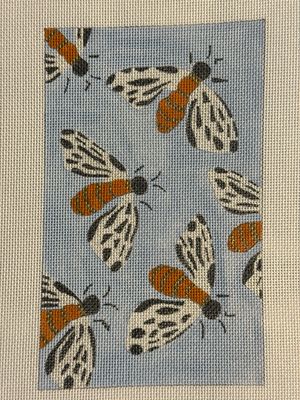 Bees - Blue Background
