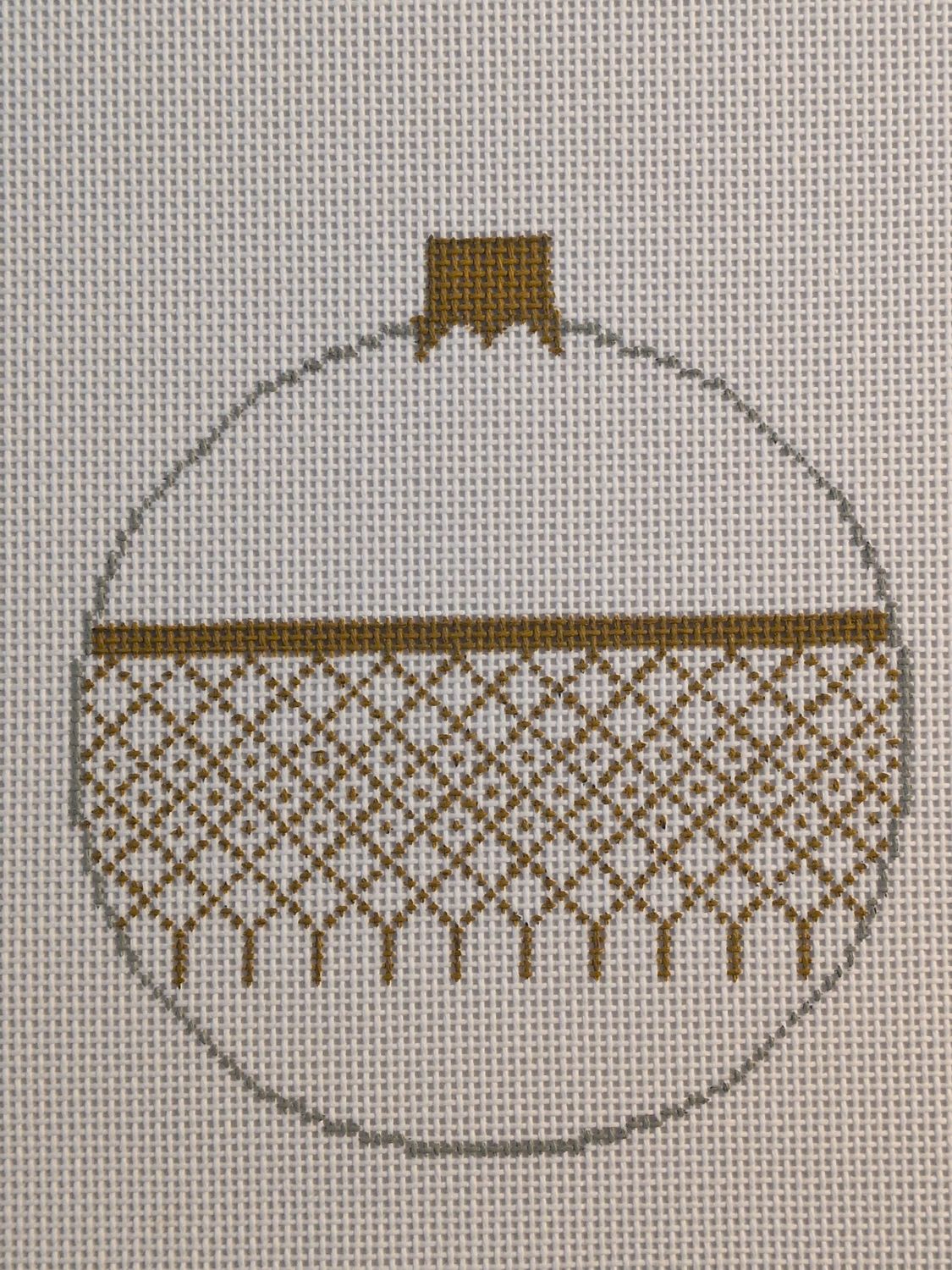 Xmas Ball - gold/white