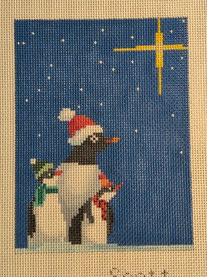 Penguins with North Star