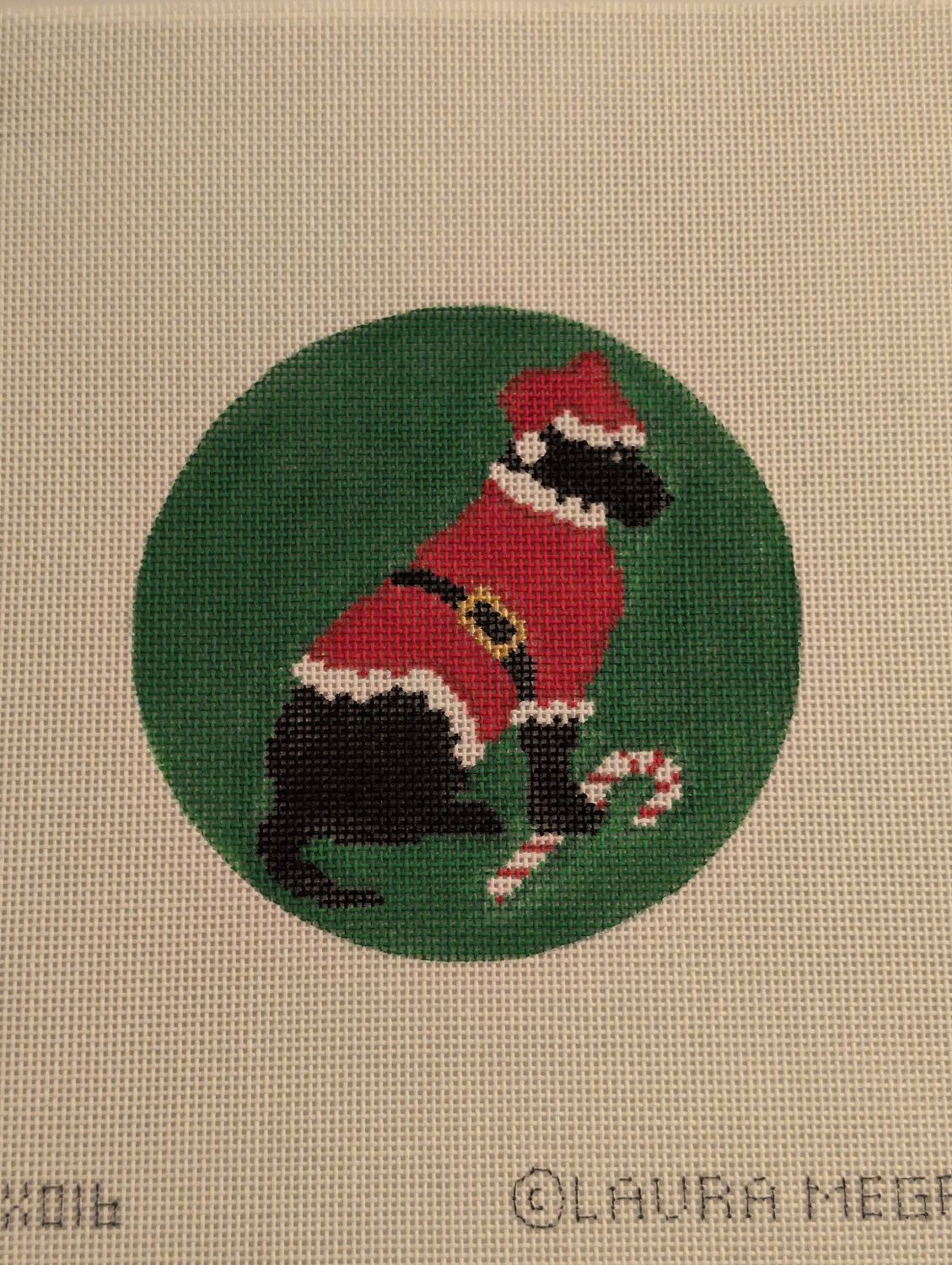 Black Lab Santa