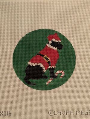 Black Lab Santa