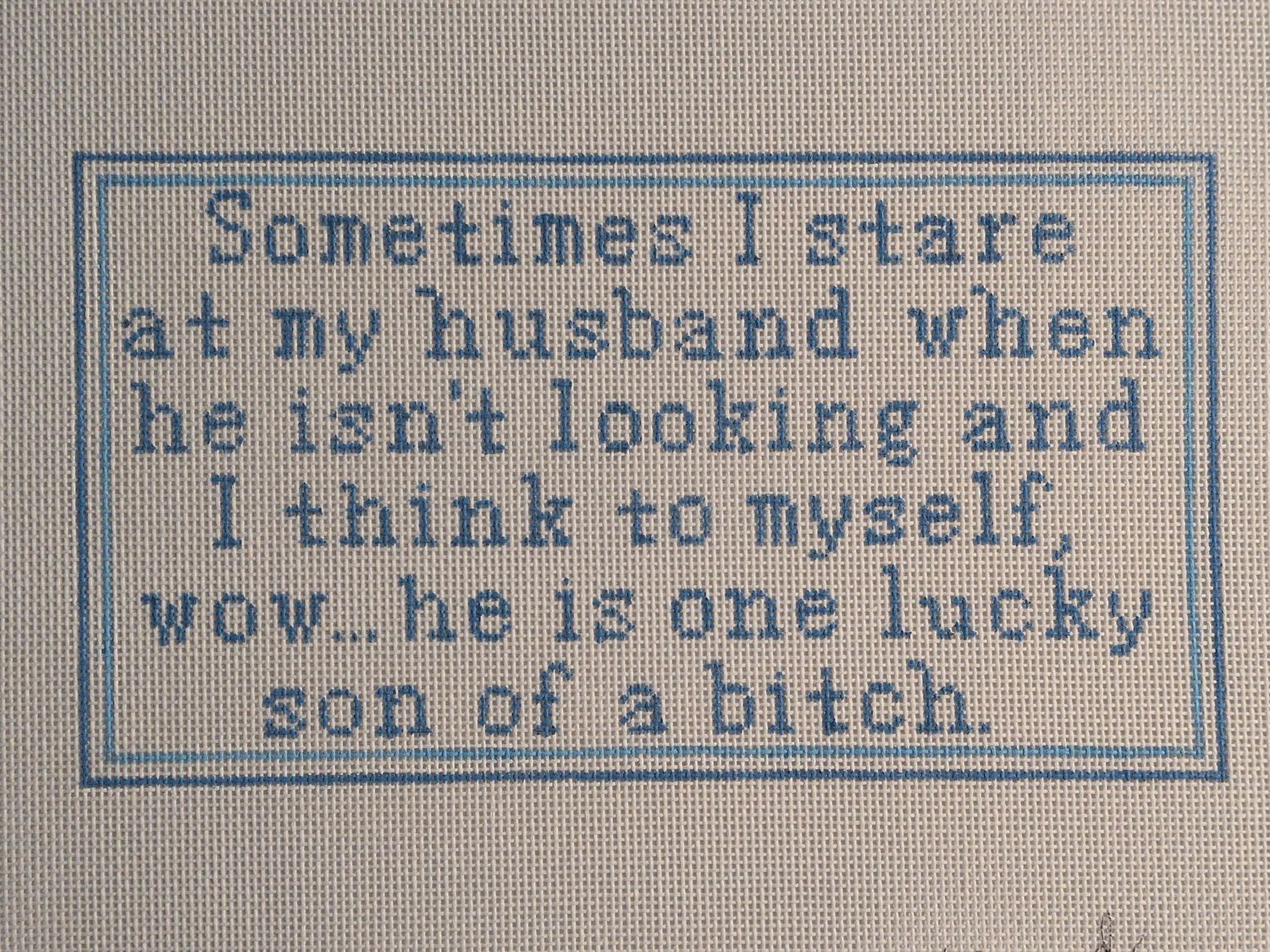 Sometimes I look at my husband