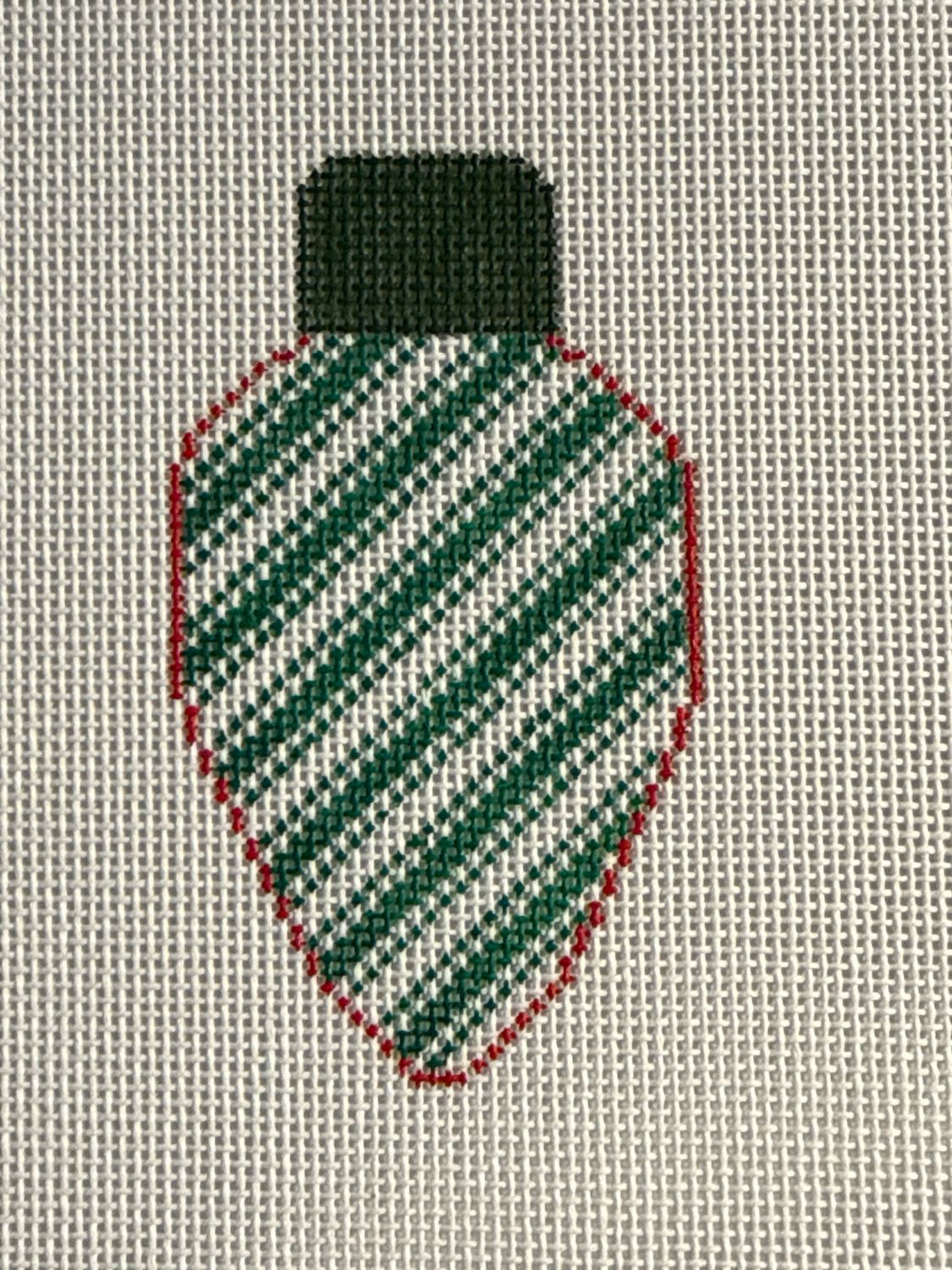 Light Bulb Green White Ticking