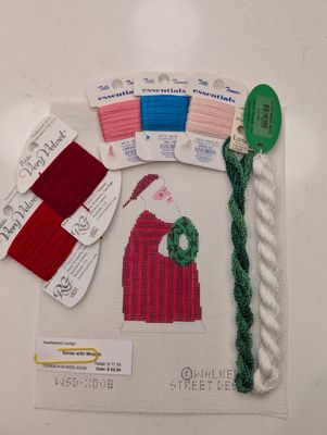 Santa with Wreath Kit