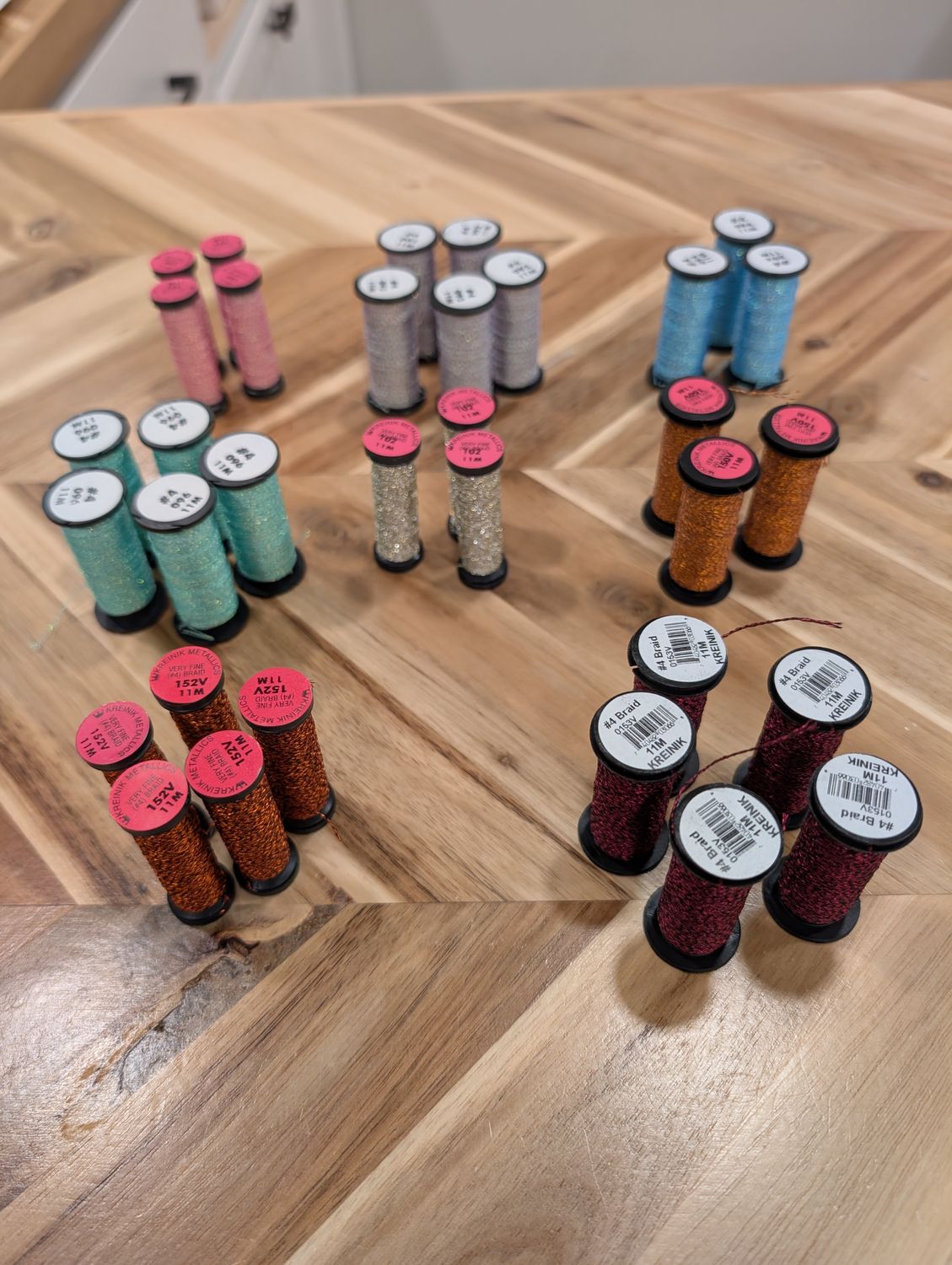 Kreinik #4 Spools Color 092 to 153V