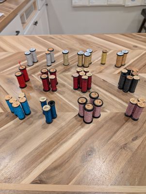Kreinik 1/16 Ribbon Color 001 to 007HL Kreinik 1/16 Ribbon Color 001 to 007HL