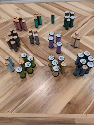 Kreinik 1/16 Ribbon Color 007L to 018 Kreinik 1/16 Ribbon Color 007L to 018