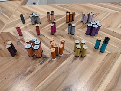 Kreinik 1/16 Ribbon Color 018HL to 029 Kreinik 1/16 Ribbon Color 018HL to 029