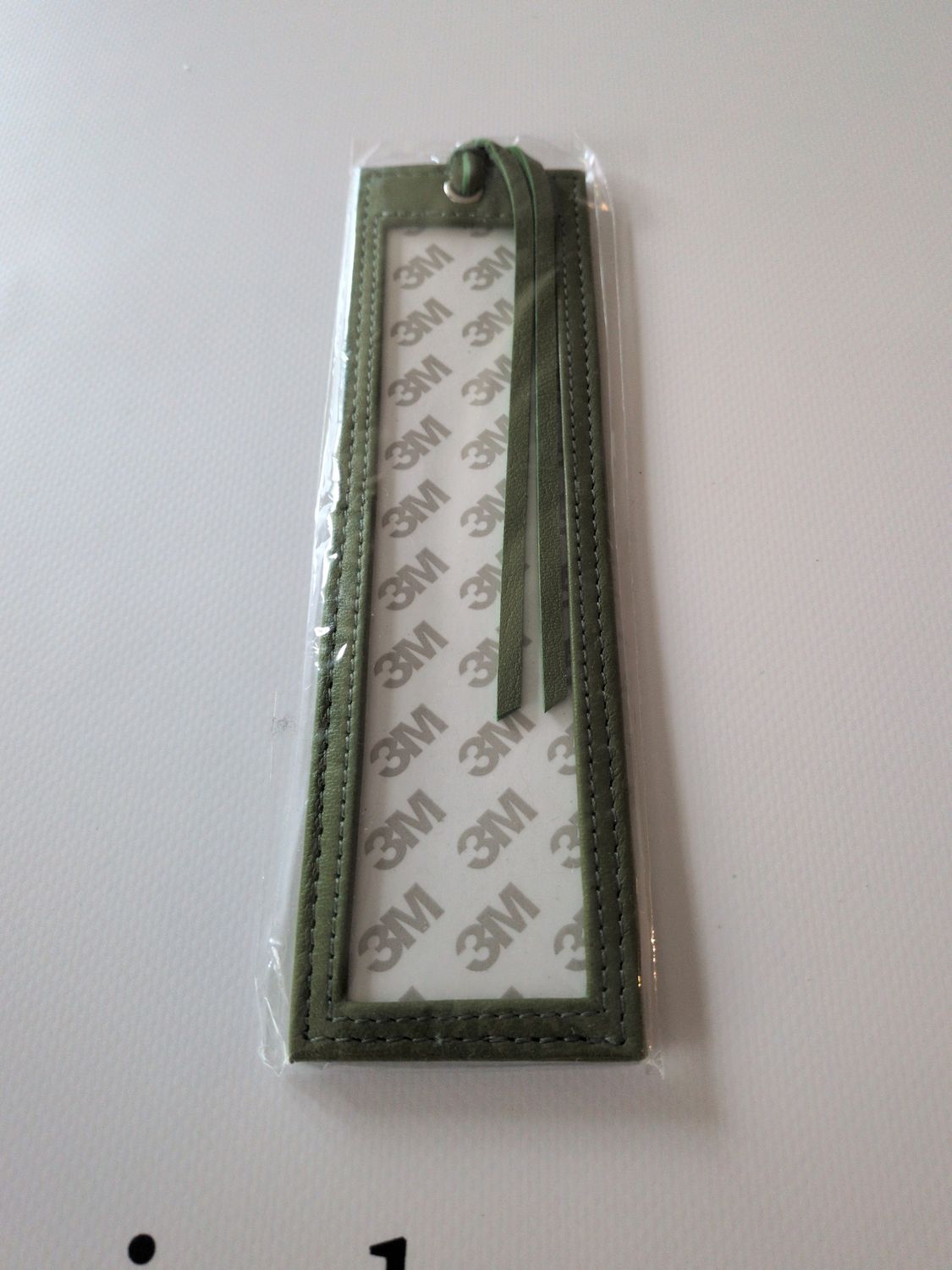 Leather Book Mark - Olive
