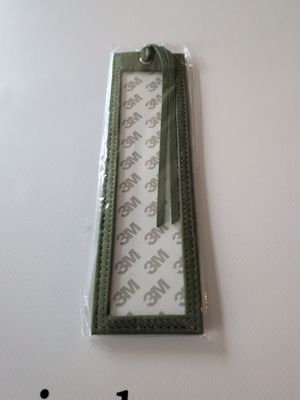 Leather Book Mark - Olive