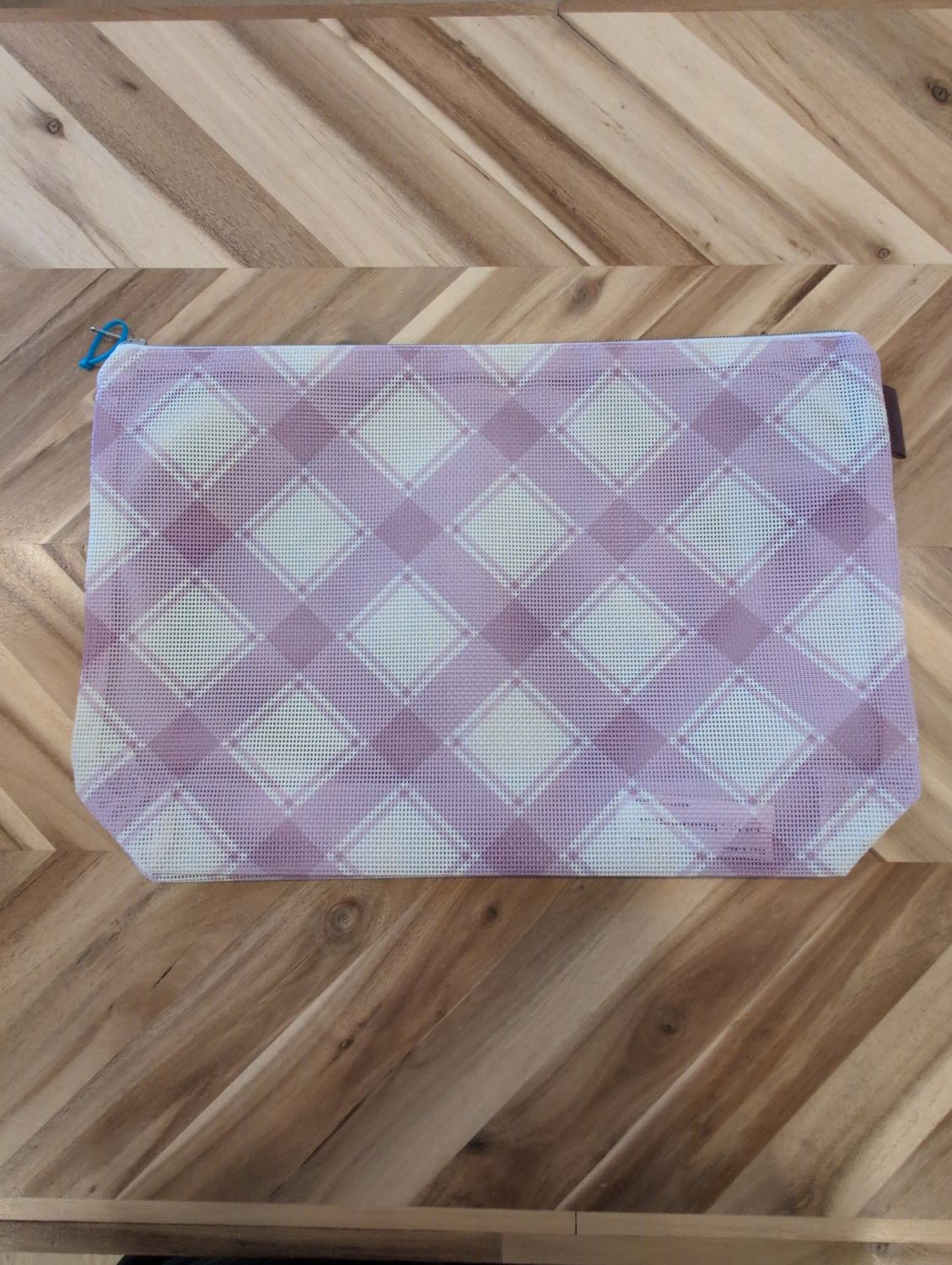 Lilac Large Plaid Bag (11" x 13")