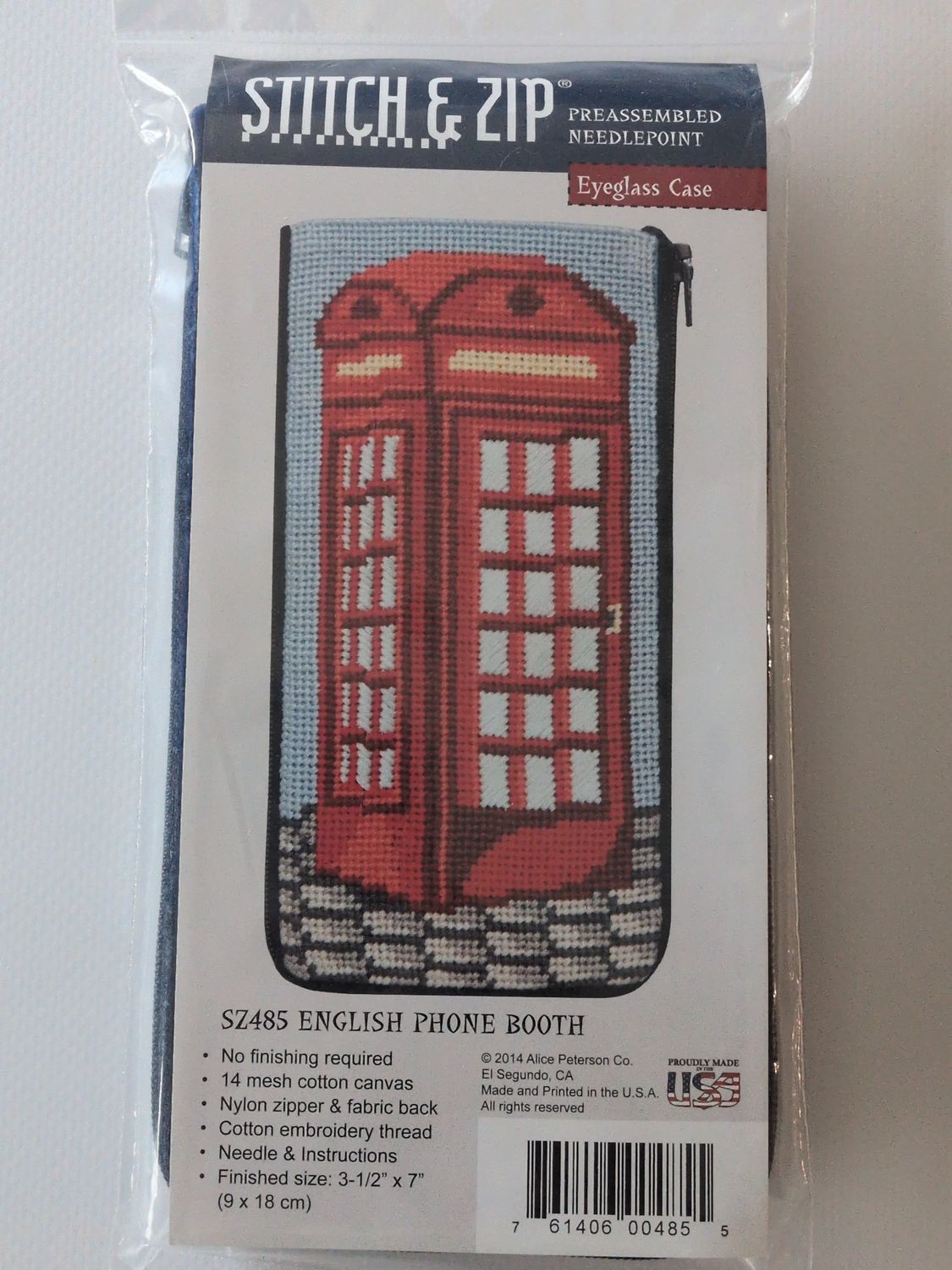 English Phone Booth Eyeglass Case