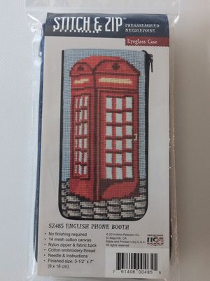 English Phone Booth Eyeglass Case