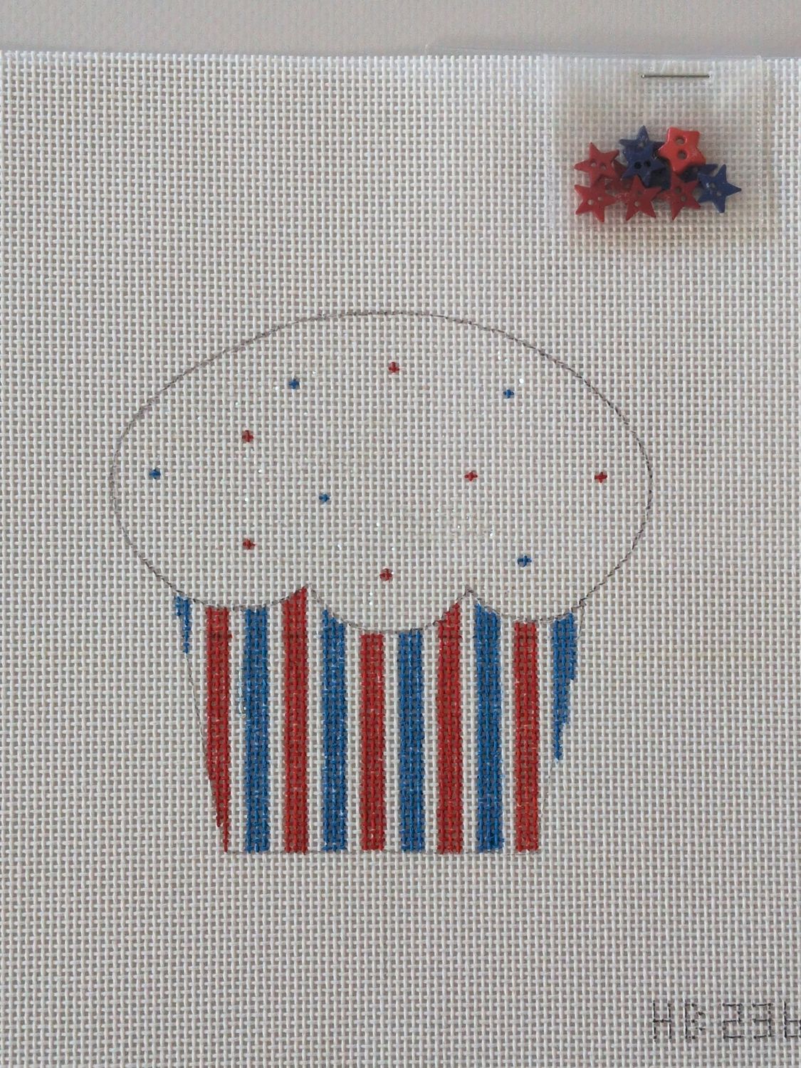 Patriotic Stars Cupcake