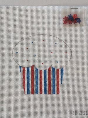 Patriotic Stars Cupcake